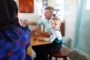 Ein blonder Junge in Mexiko - Auch er gehört zu der Mennoniten-Familie