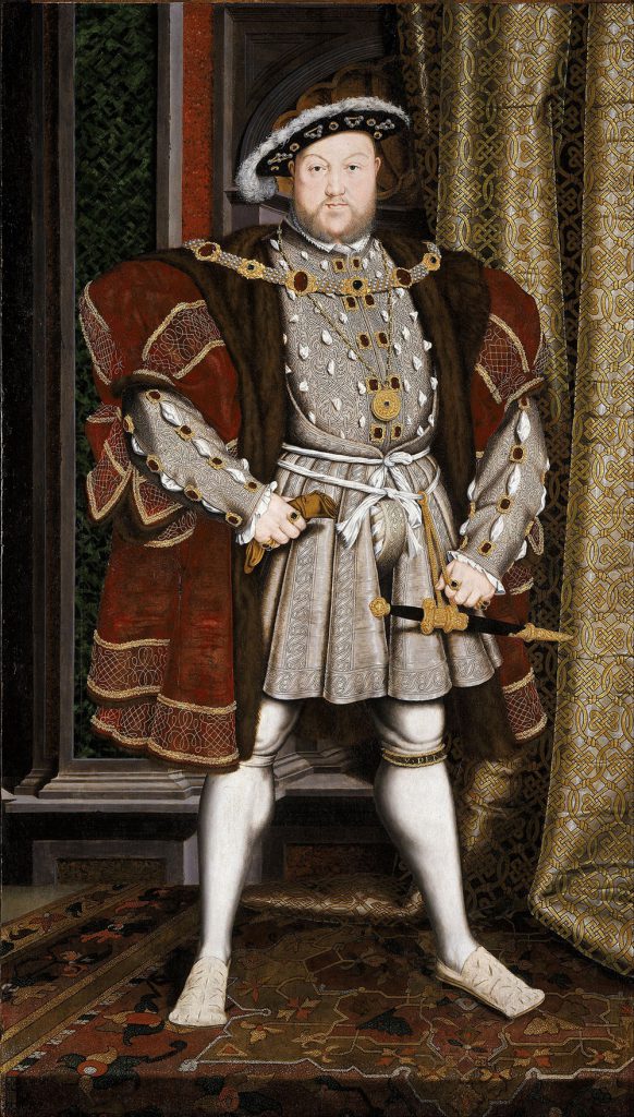 Henry VIII in seiner königlichen Robe