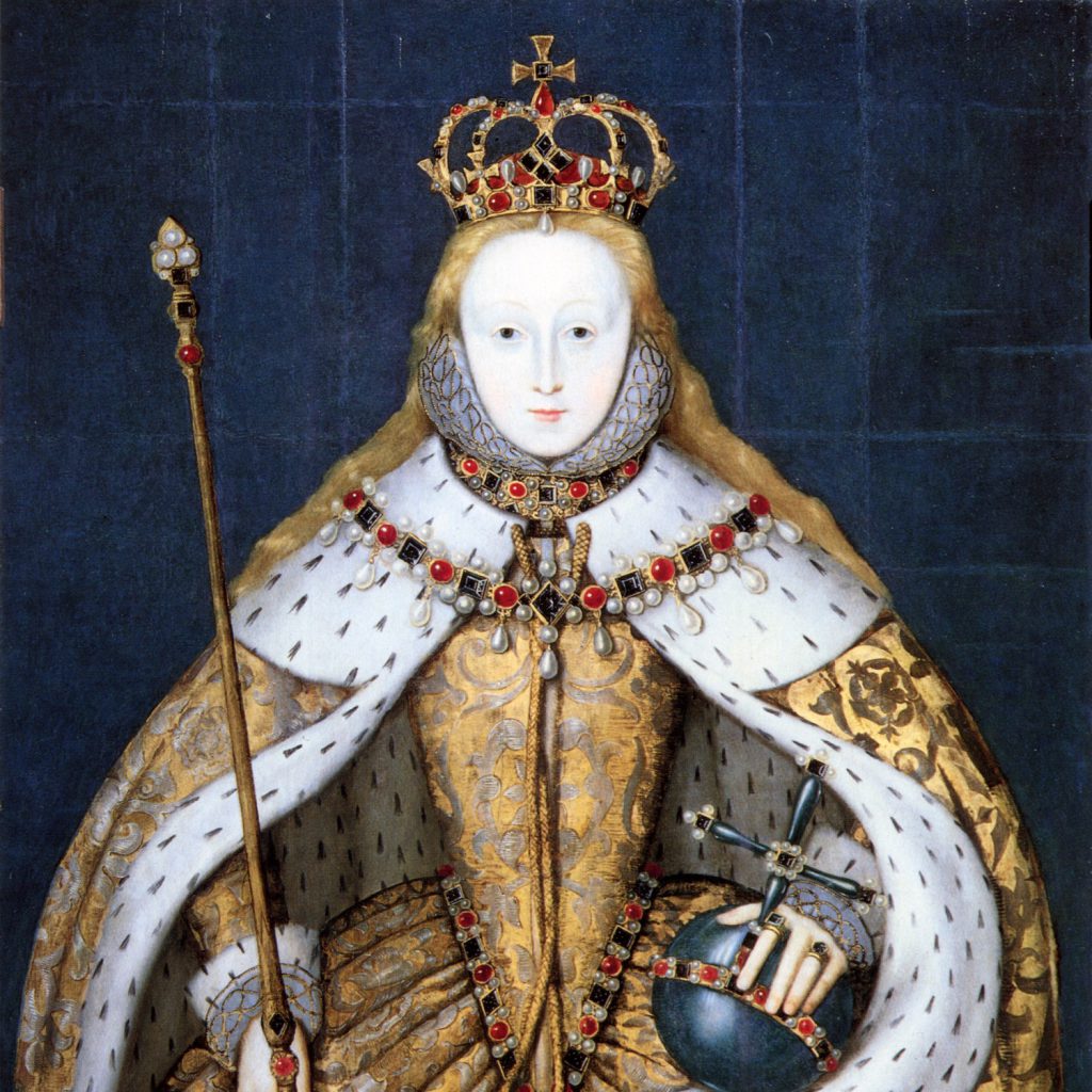 Elisabeth I. bei ihrer Krönung