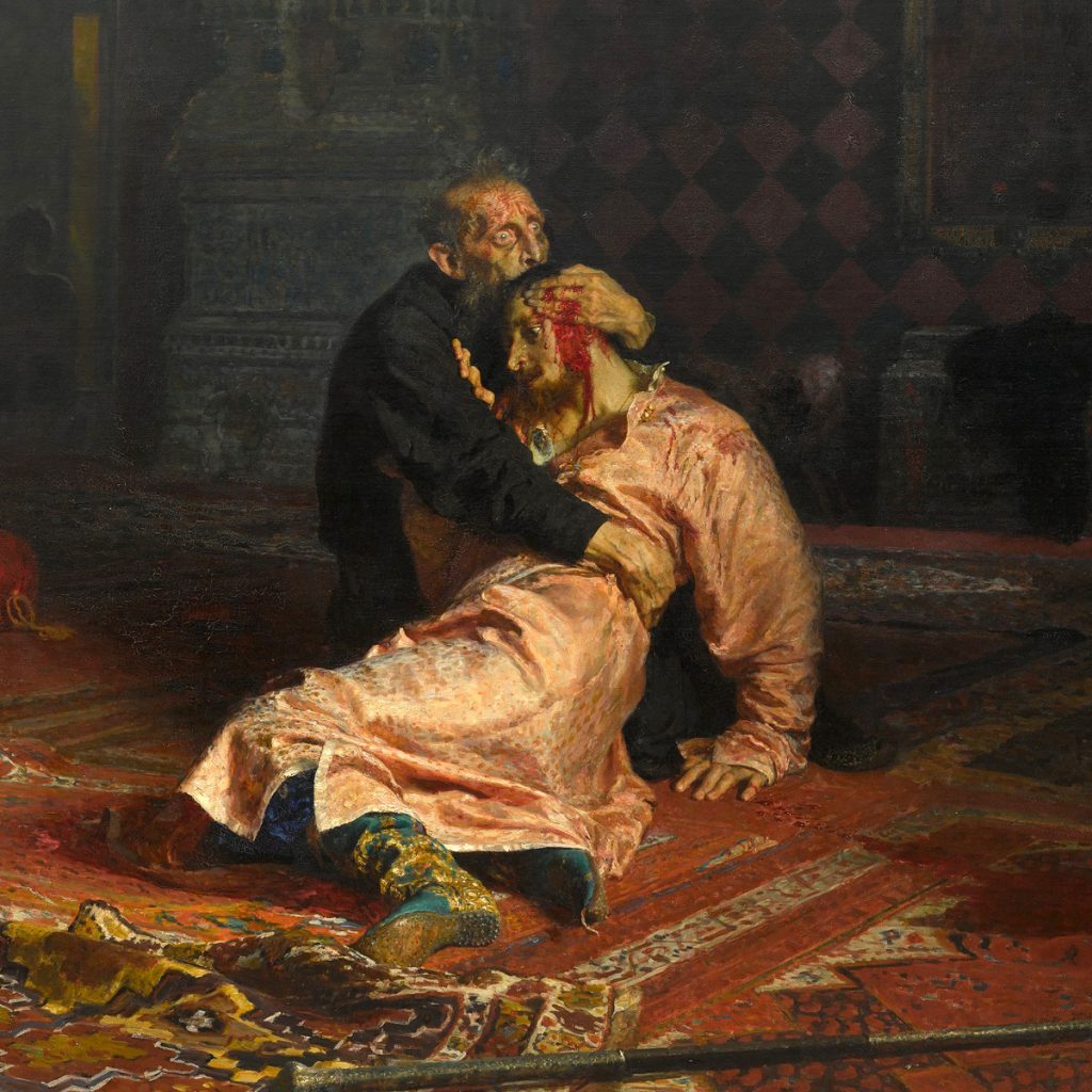 Ivan der Schreckliche mit seinem toten Sohn in den Armen
